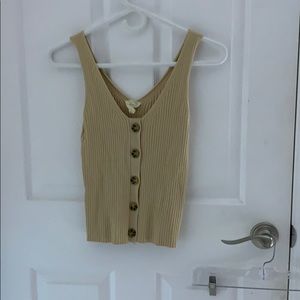 Button up tank top